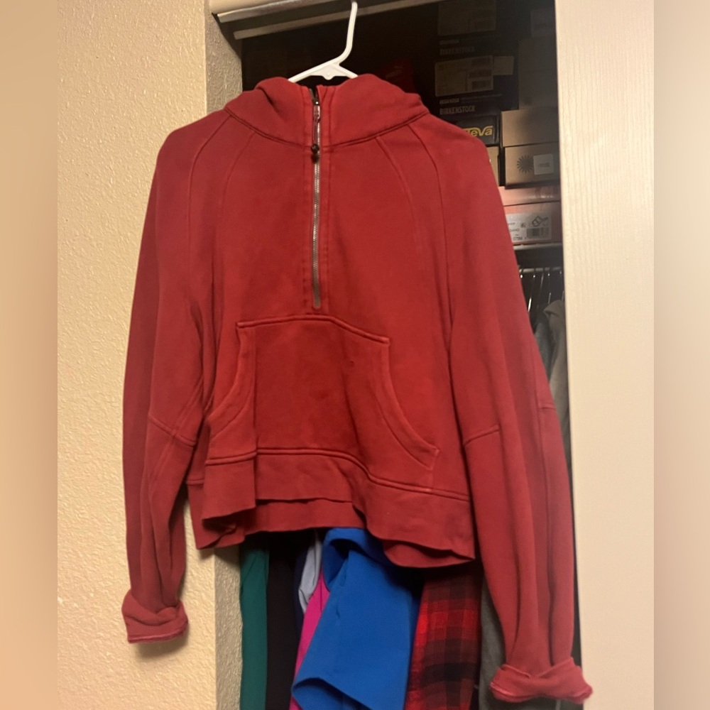 Lululemon oversized cropped scuba hoodie